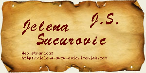 Jelena Šućurović vizit kartica
